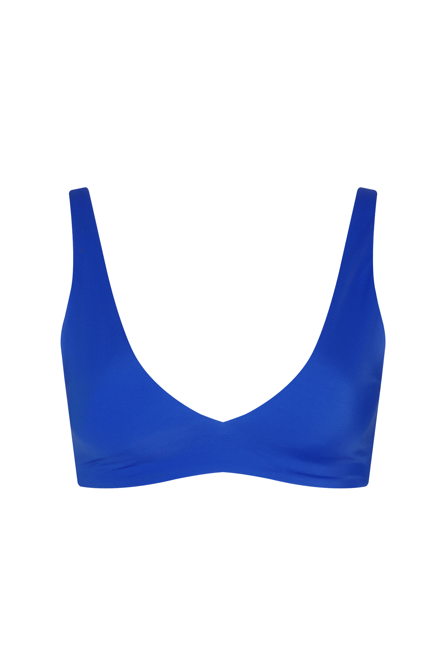 Plunge Bikini Top | Smooth Blueberry