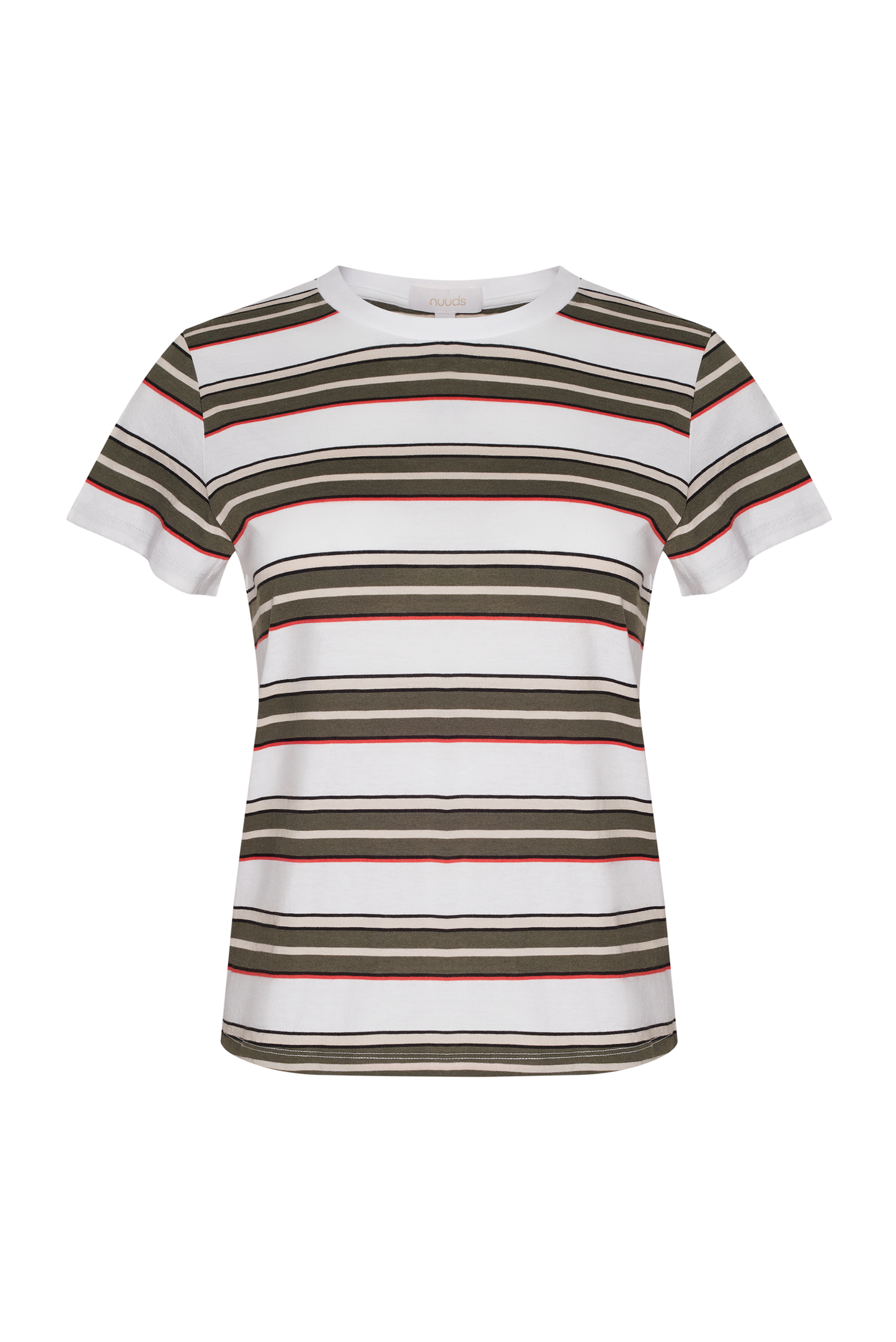 Perfect Tee | Darkest Olive Stripe