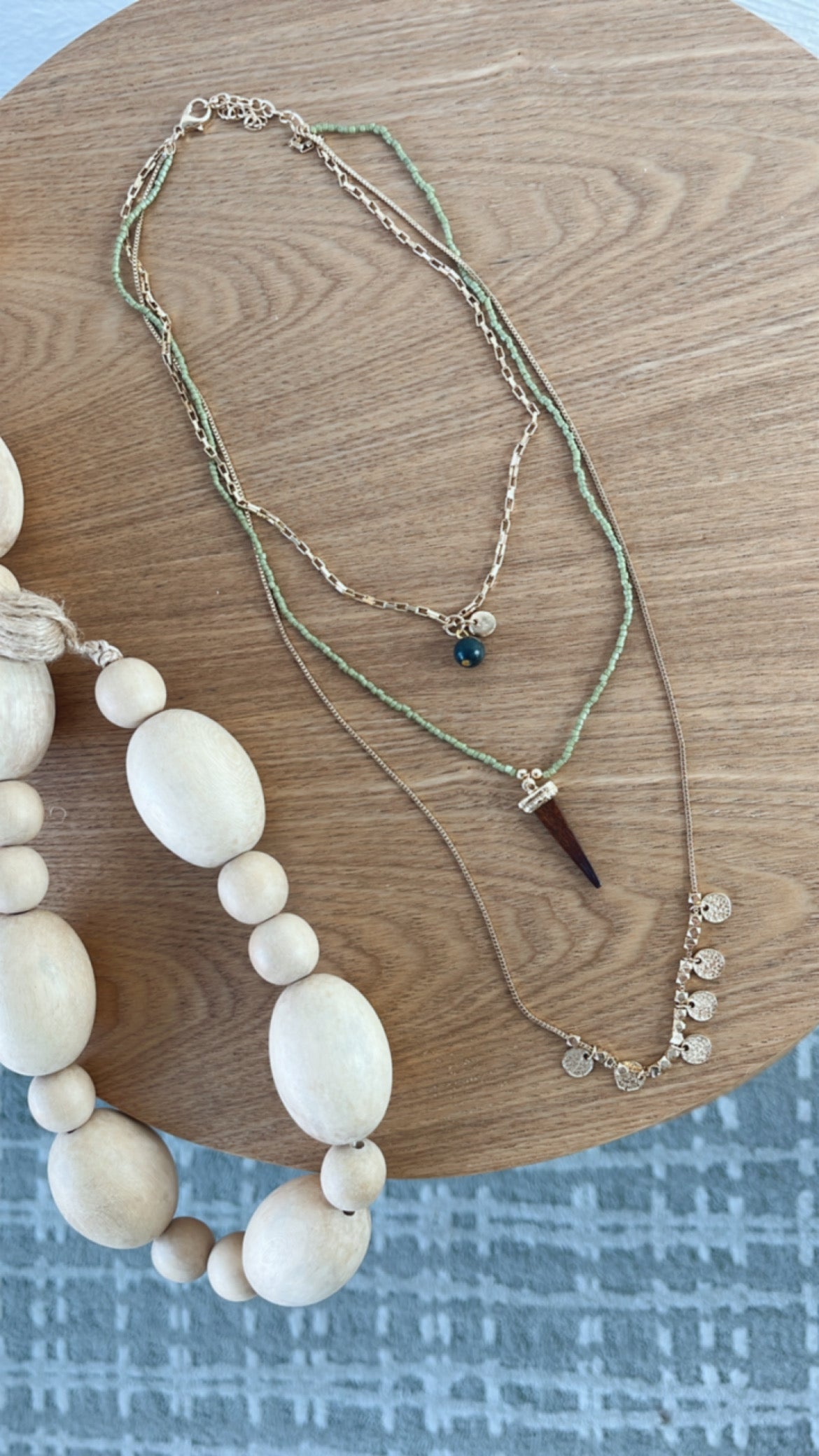 Lainey Layered Pendant Boho Necklace
