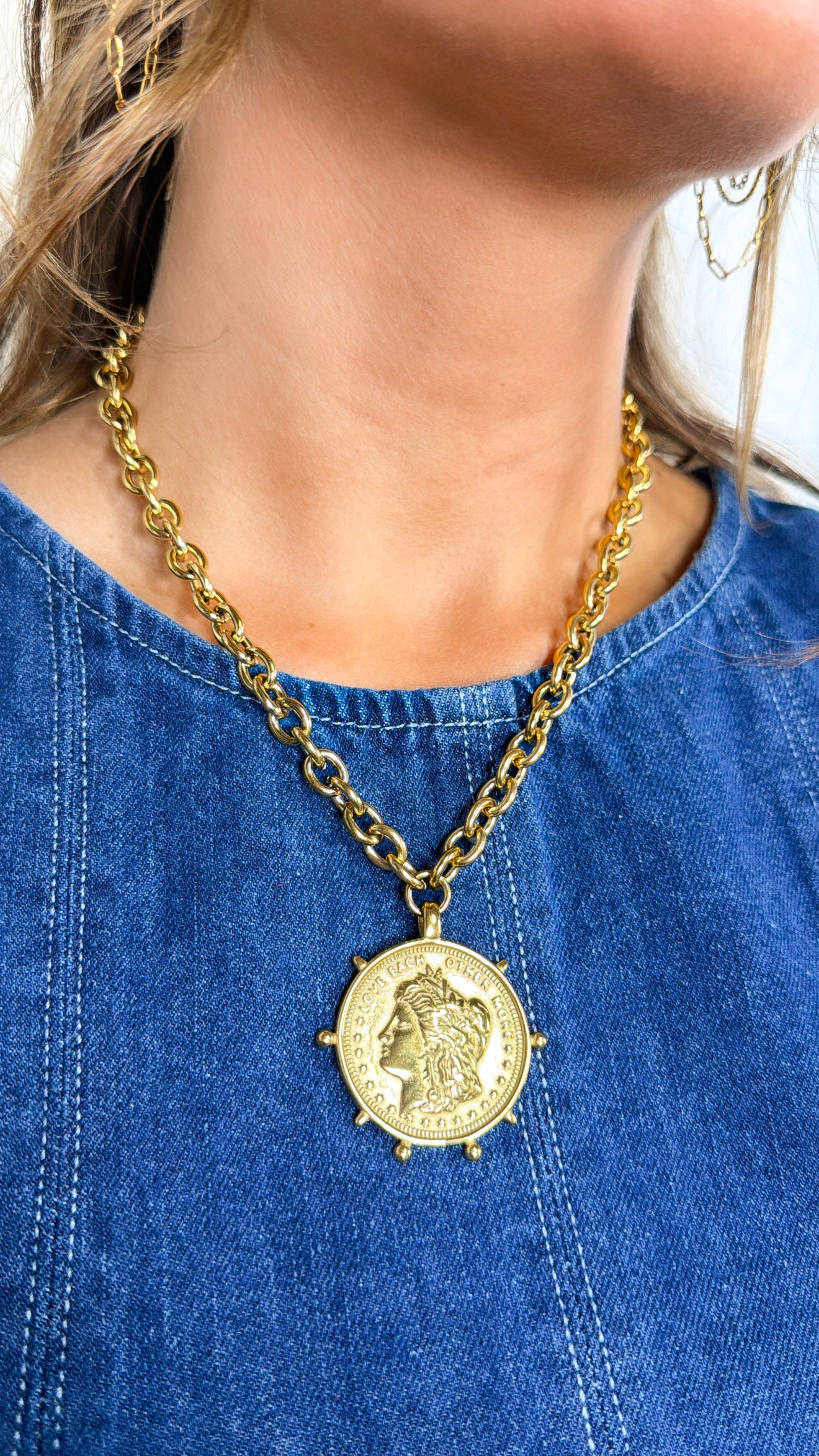 Gold Coin Necklace