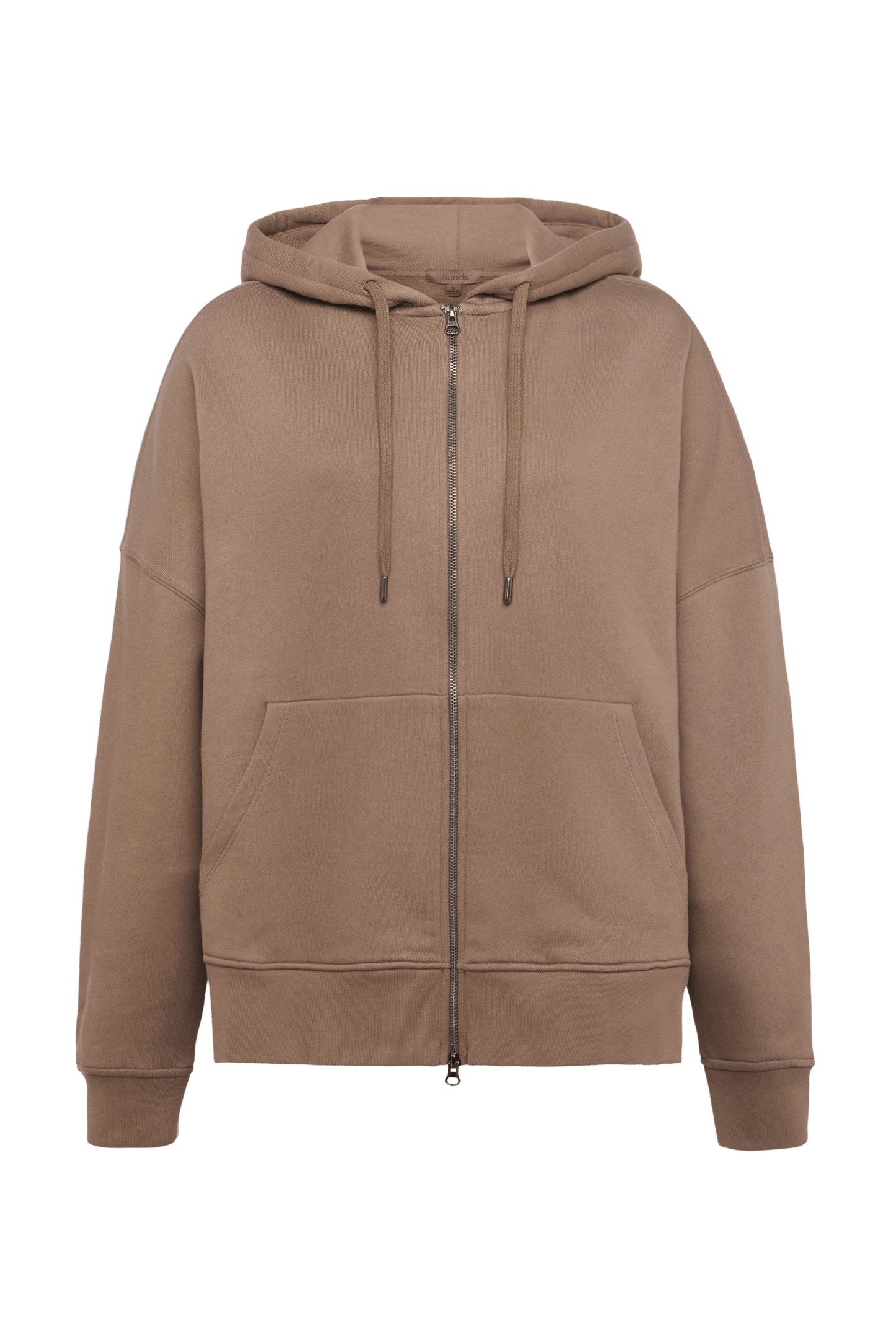 Core Fleece Two Way Zip Hoodie | Cocoa