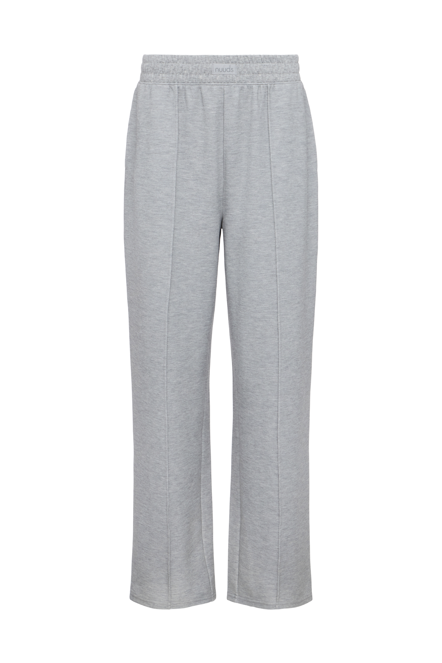 Performance Waffle Wide Leg Pant | Heather Grey