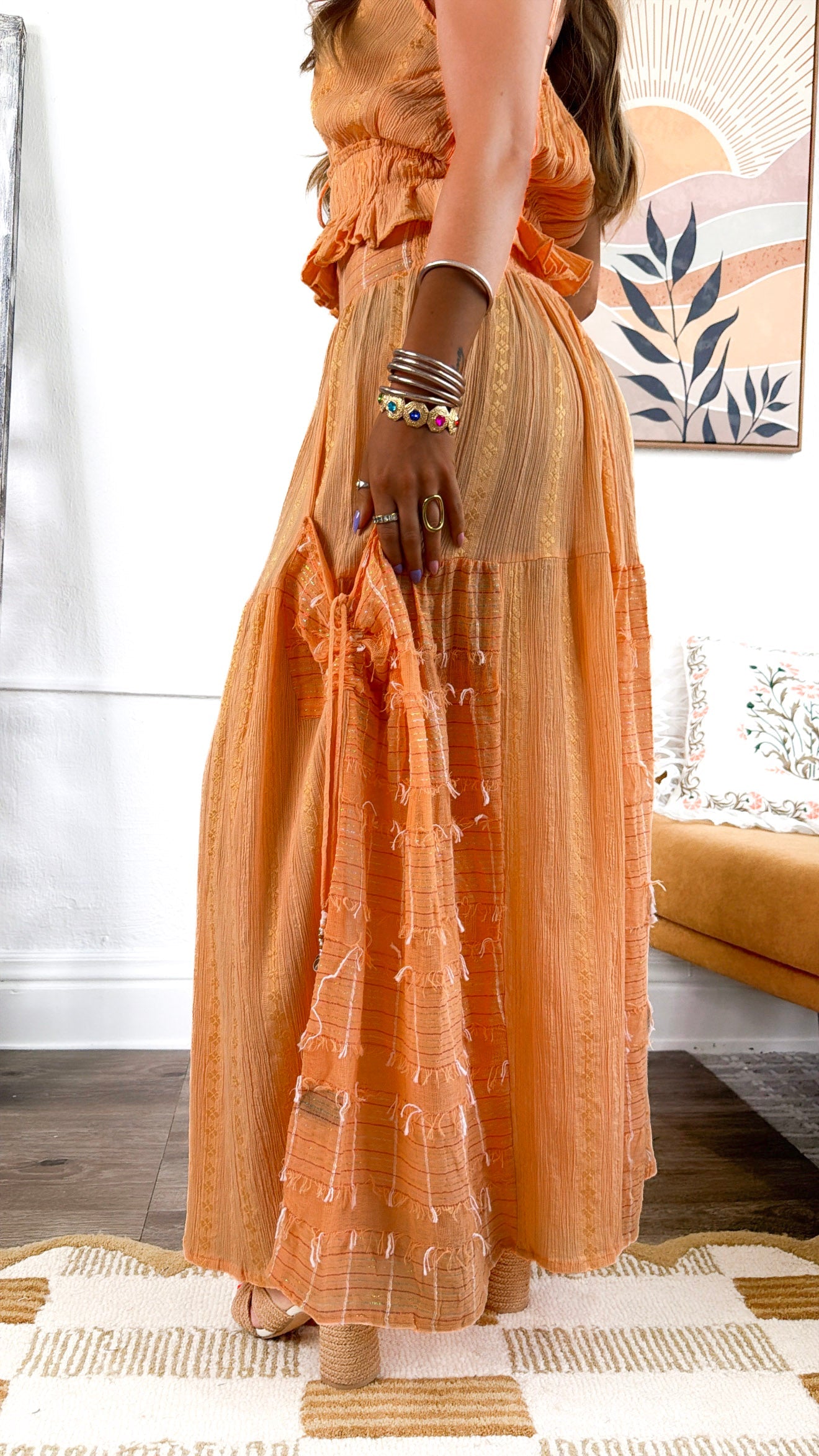 Meadow Light Two Piece Set, Coral