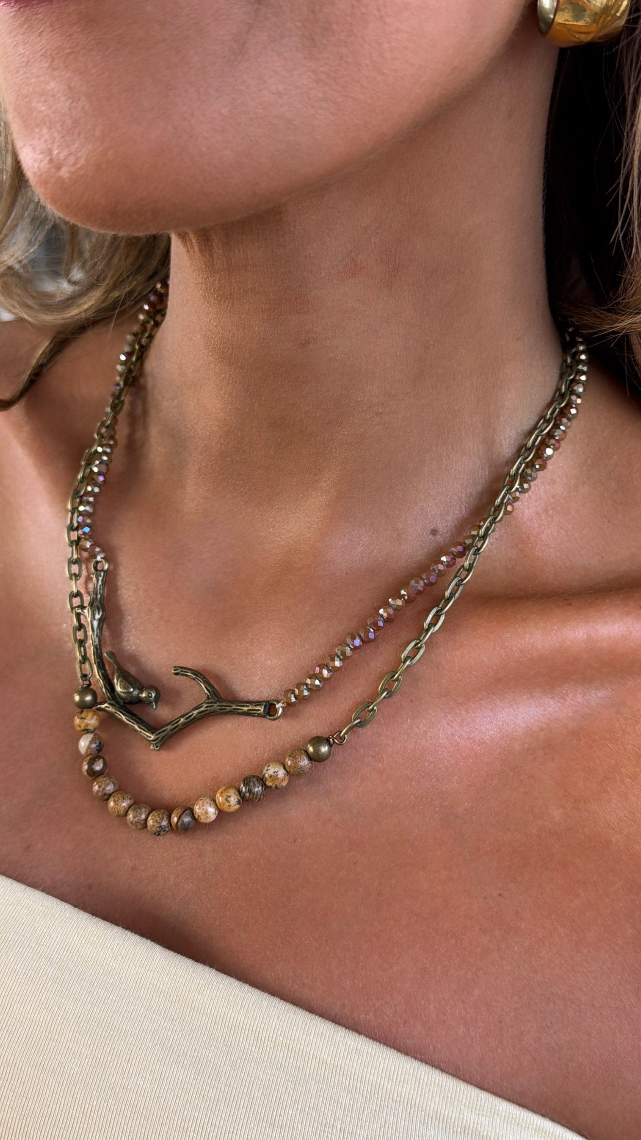 Braelyn Necklace, Jasper