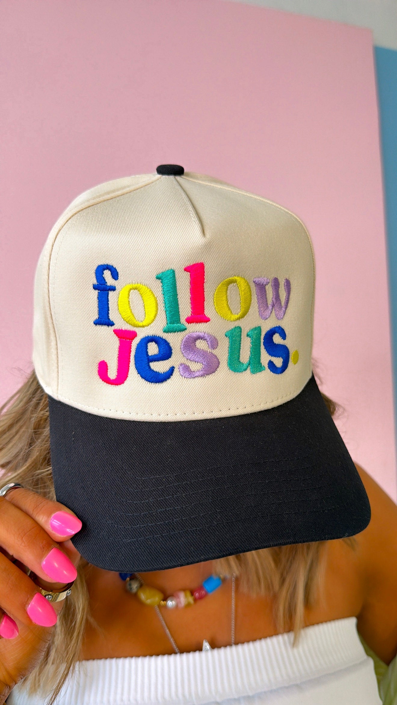 Follow Jesus Trucker Hat