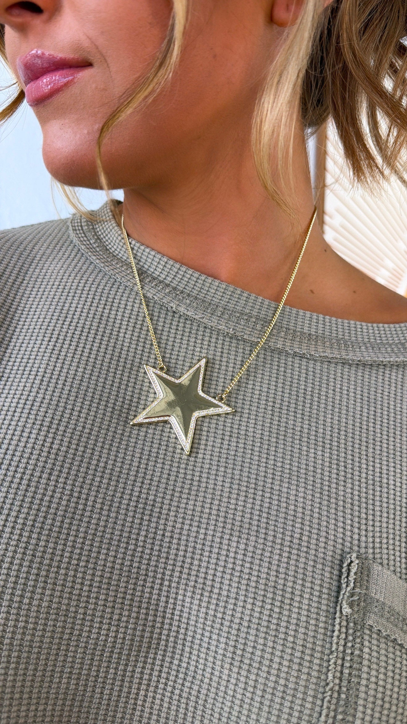 Big Star Necklace, Gold