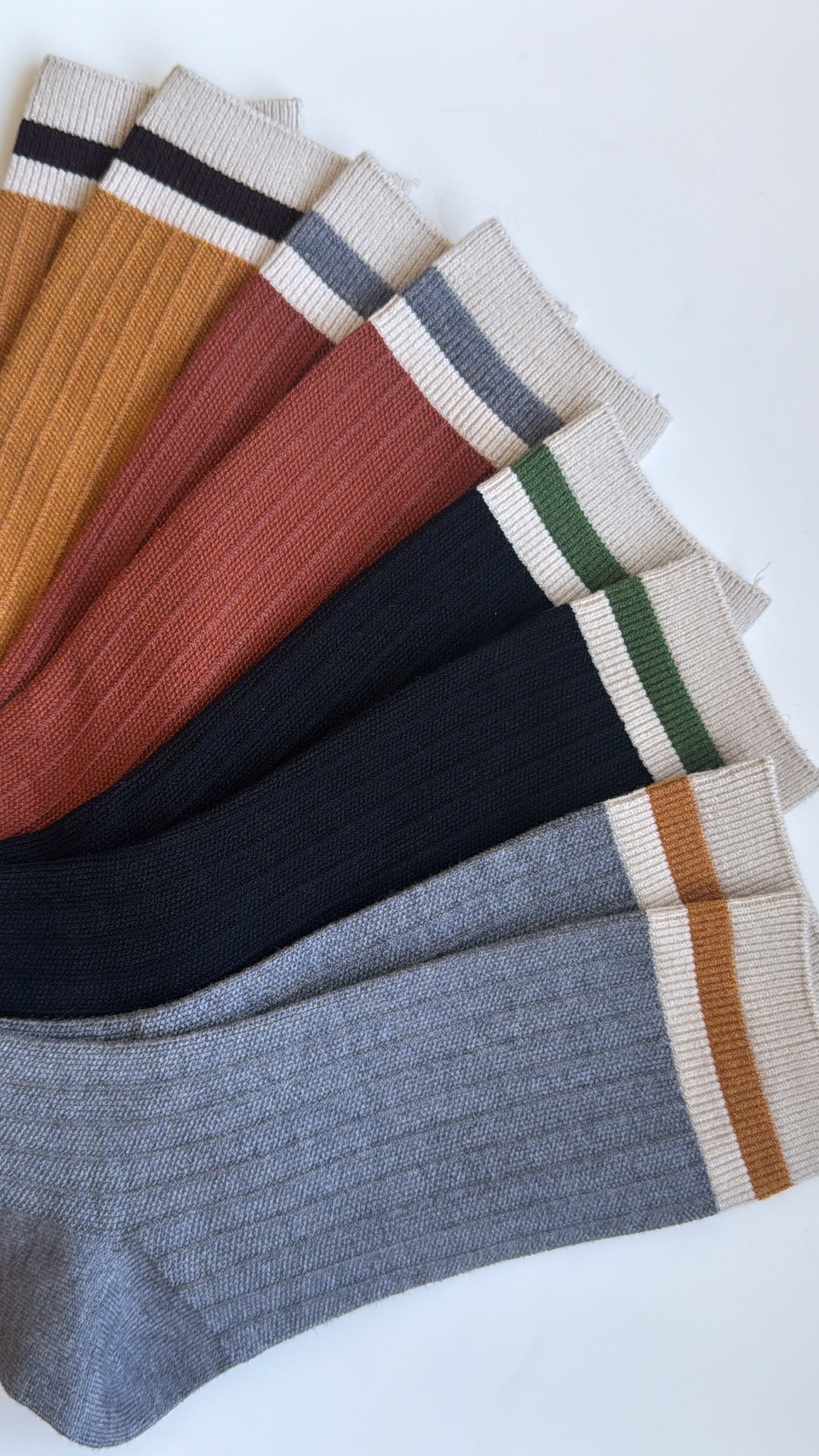 Colorblock Socks, Grey