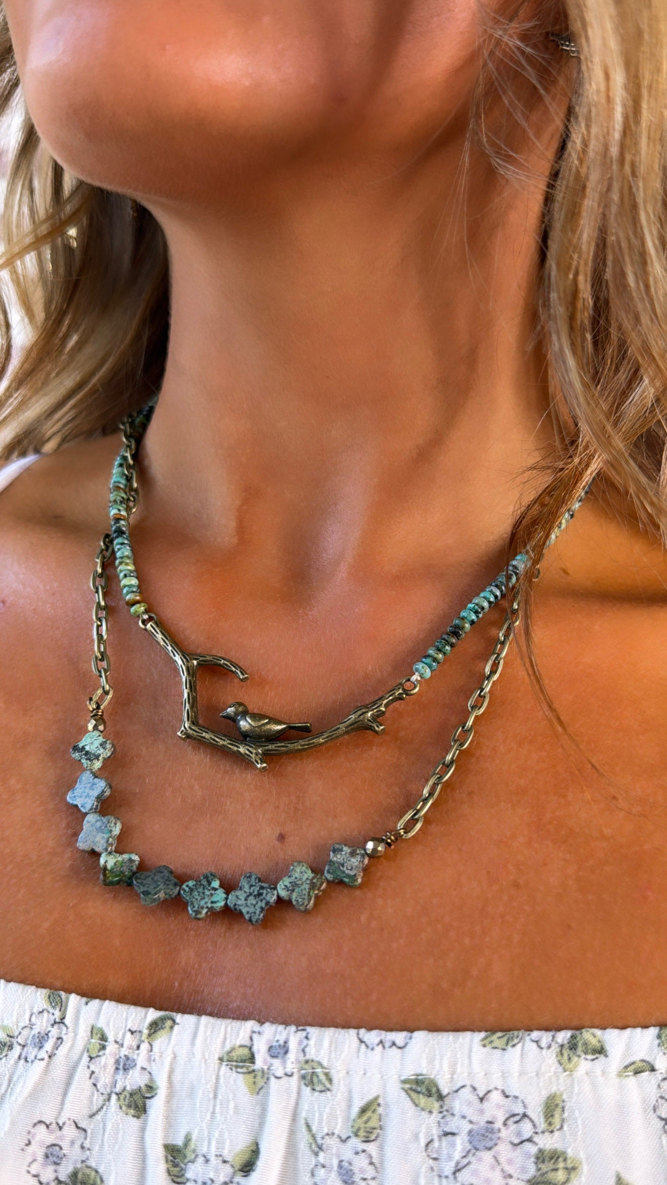 Braelyn Necklace, Turquoise