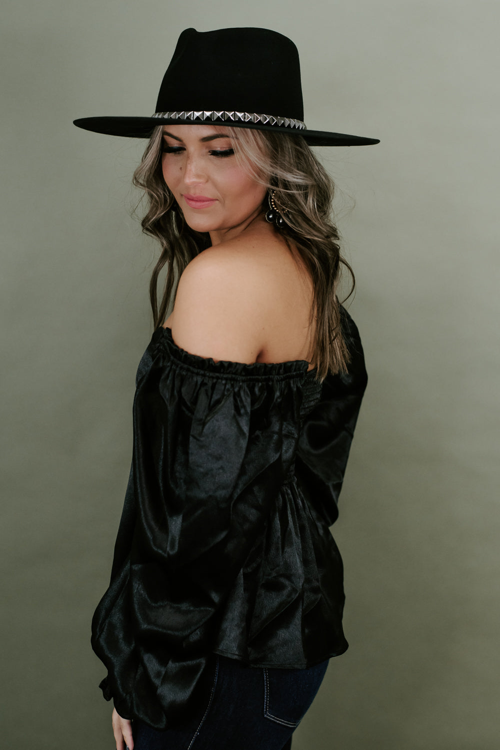 High Fashion Blouse , Black