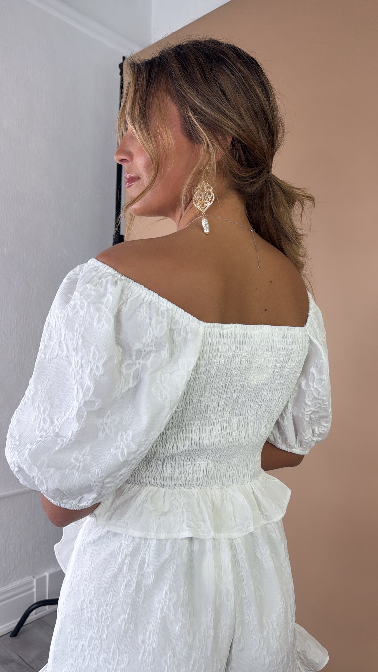 Love Grows Top, White