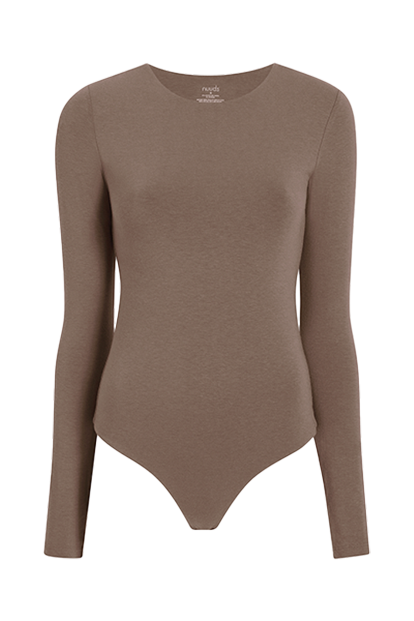 Long Sleeve Crewneck Bodysuit | Mocha