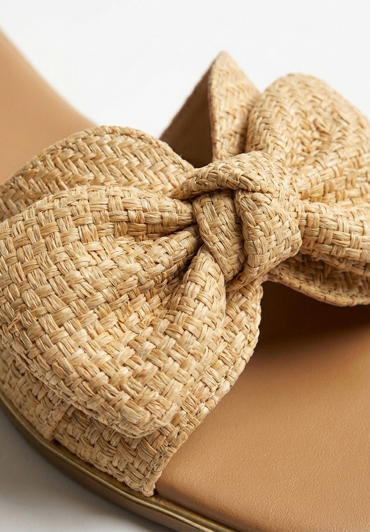 Belle Of The Bow Beige Embellished Sandals