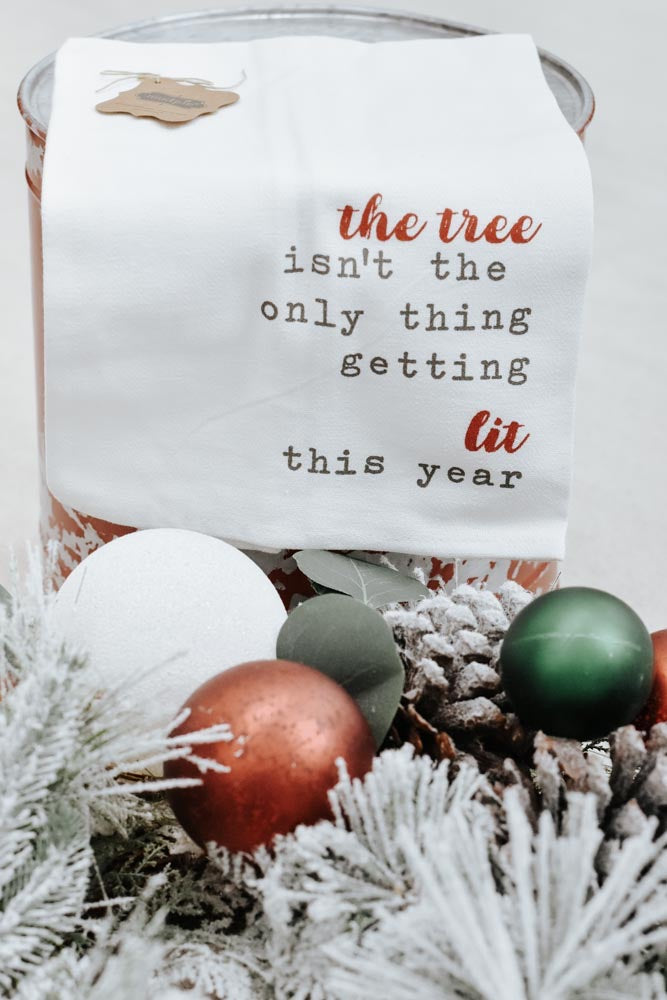Getting Lit Dish Towel