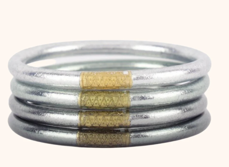 BuDhaGirl: Moon All Weather Bangle(set of 4)- Serenity Prayer