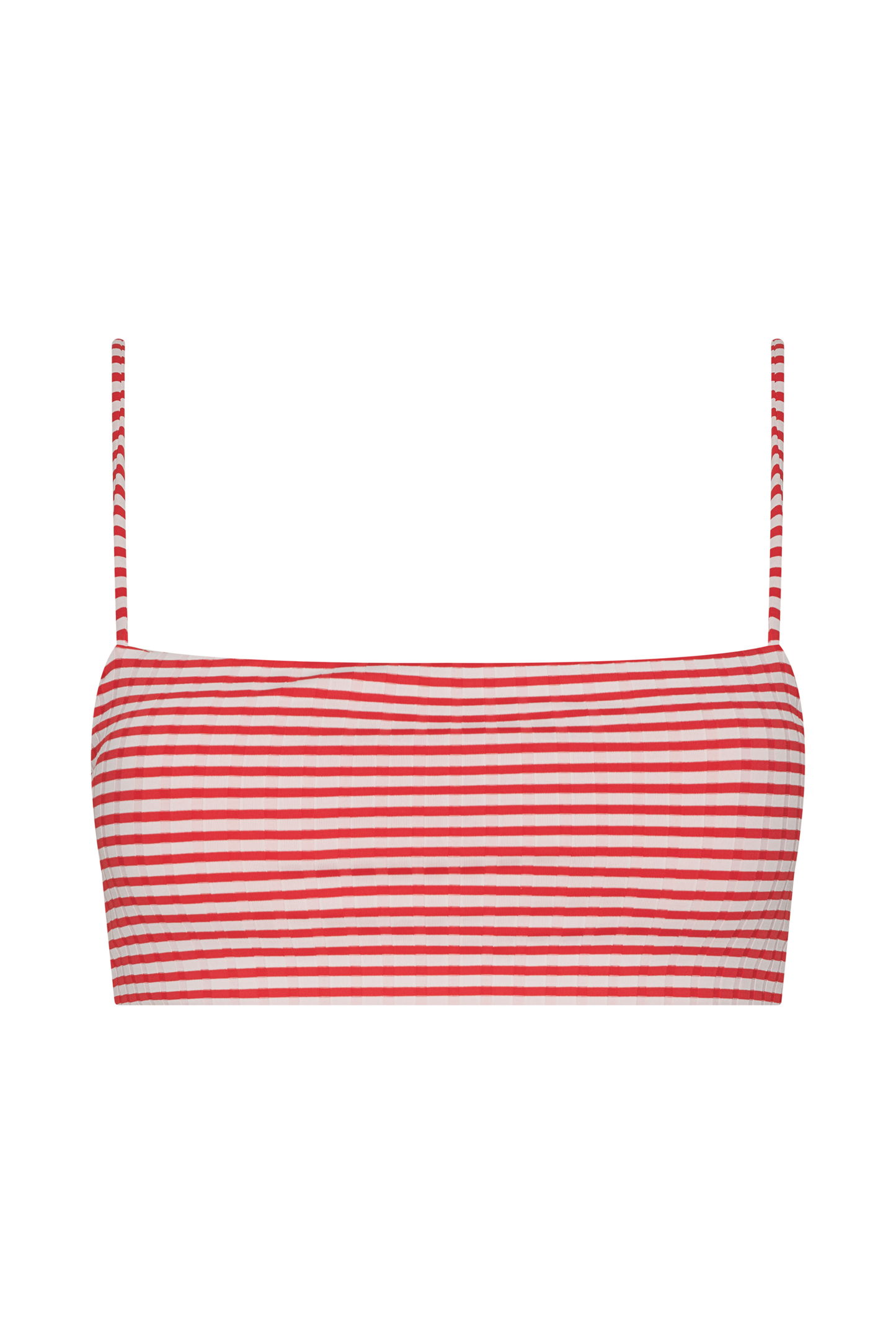 Bandeau Bikini Top | Cayenne Stripe