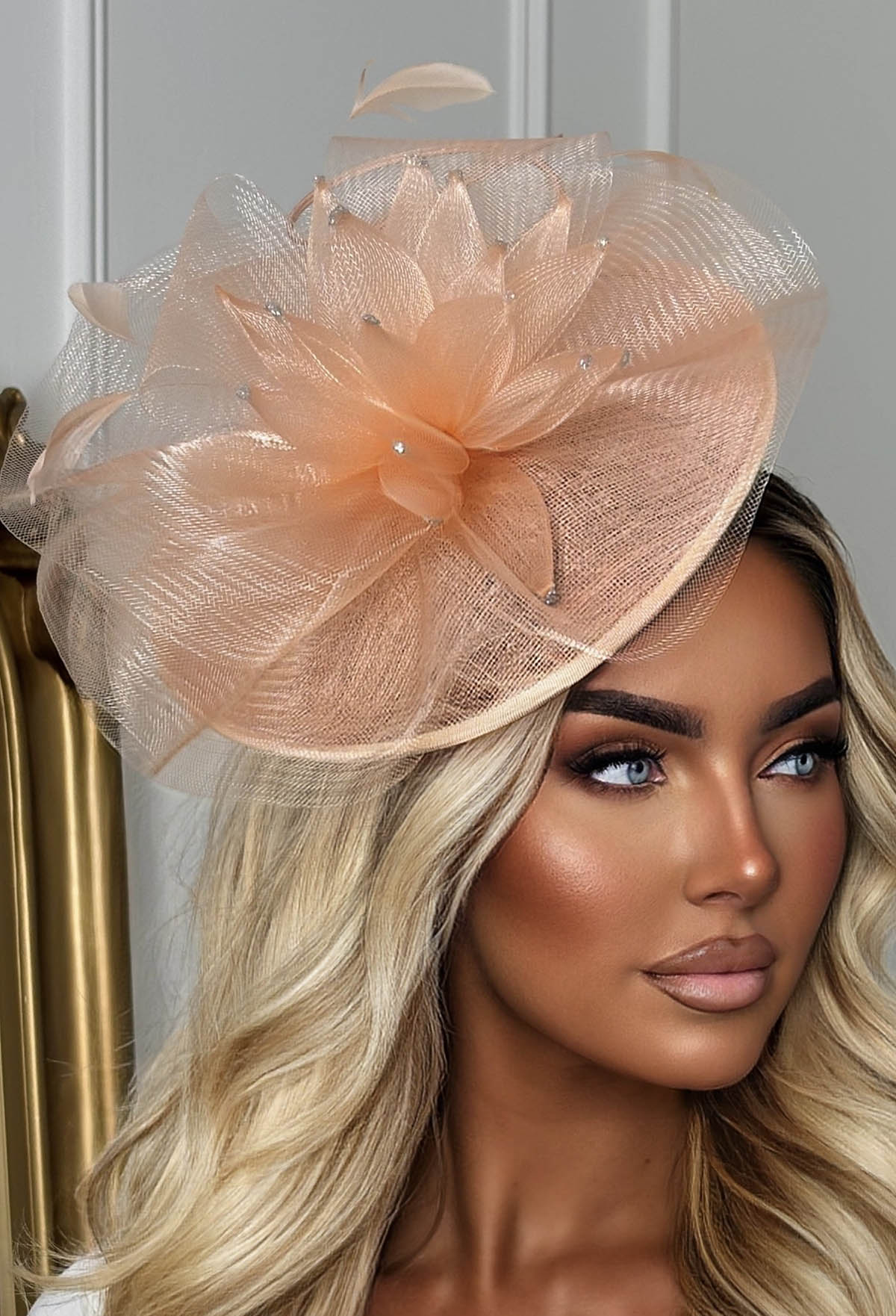 Arla Coral Floral Fascinator
