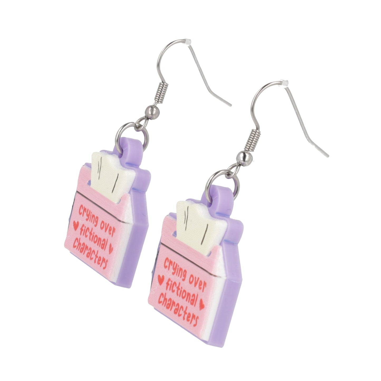 Crying Over Fictional Characters Earrings