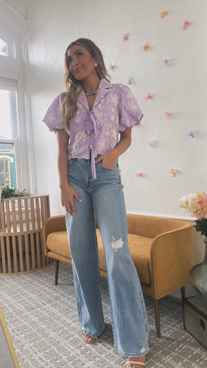 Knix High Rise Wide Leg Jean, VERVET