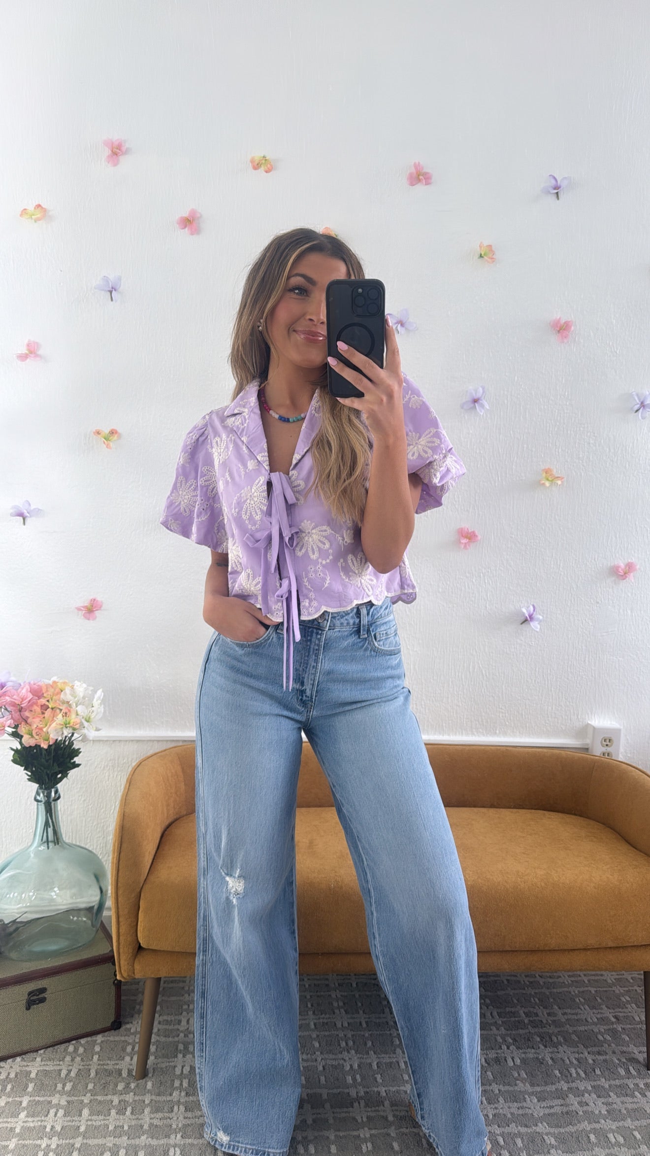 Knix High Rise Wide Leg Jean, VERVET