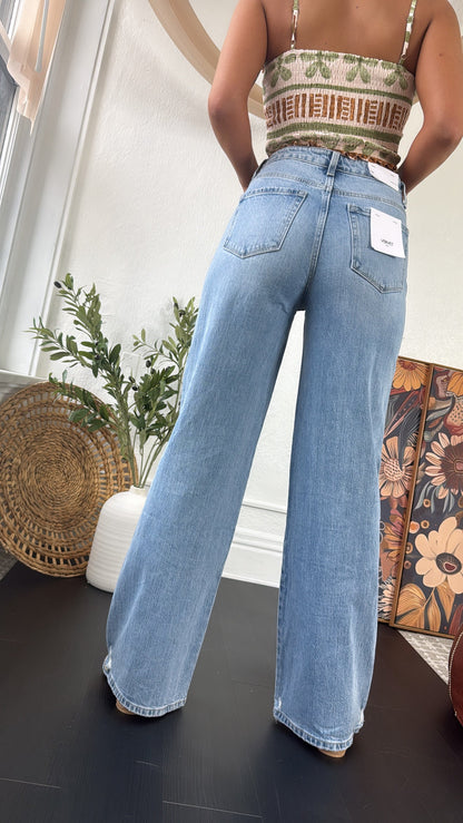 Knix High Rise Wide Leg Jean, VERVET
