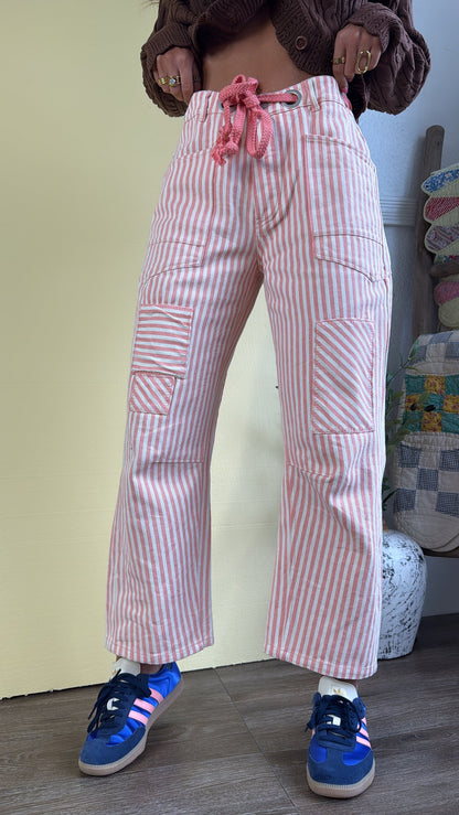 Dune Twill Barrel Pant, Coral Peach