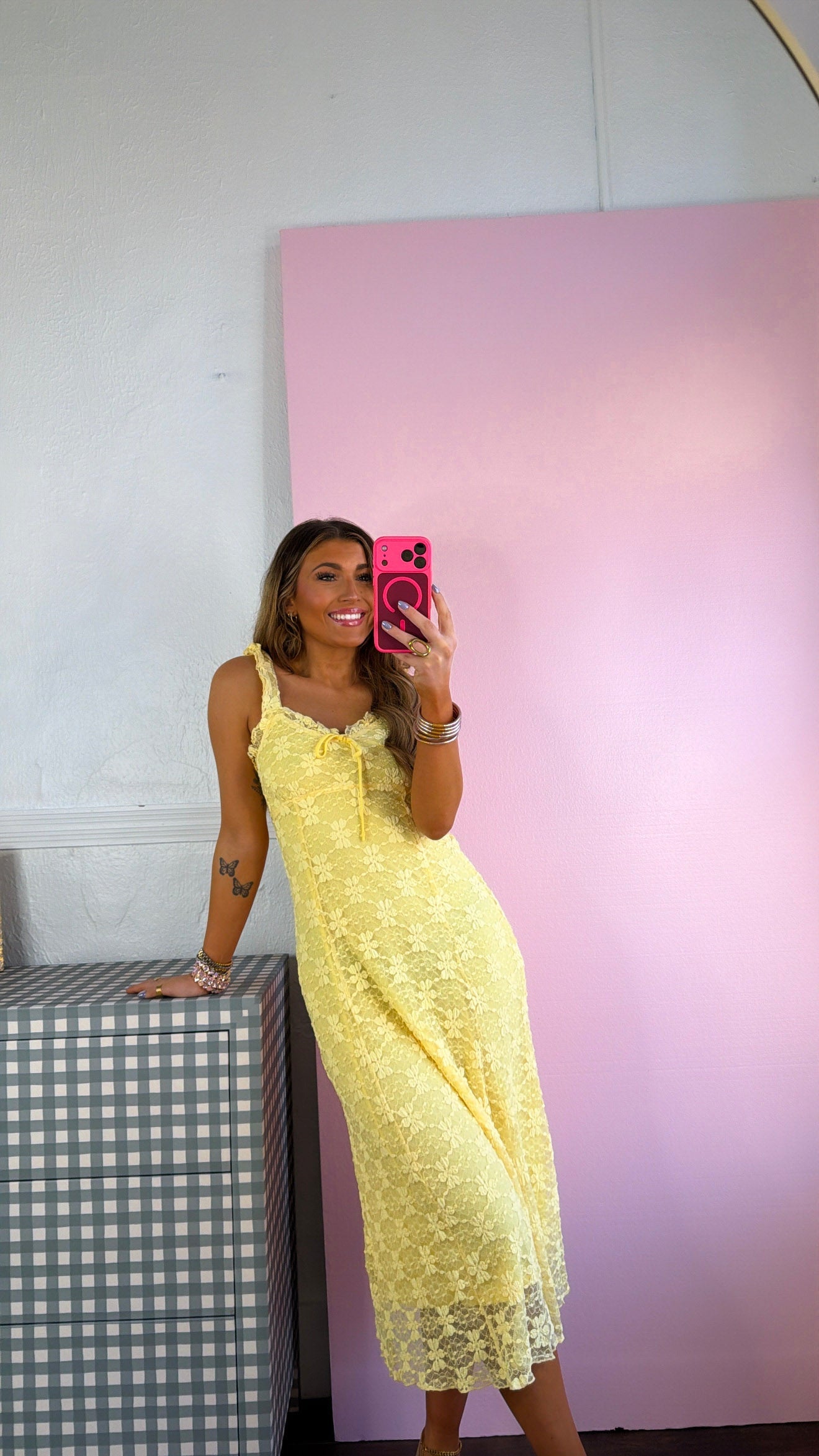 Flower Girl Maxi Dress, Banana Yellow
