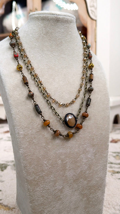 Justina Short Layered Necklace