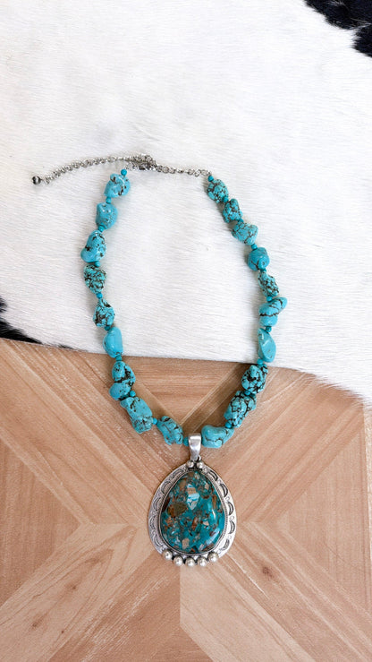 Gemstone Necklace, Turquoise