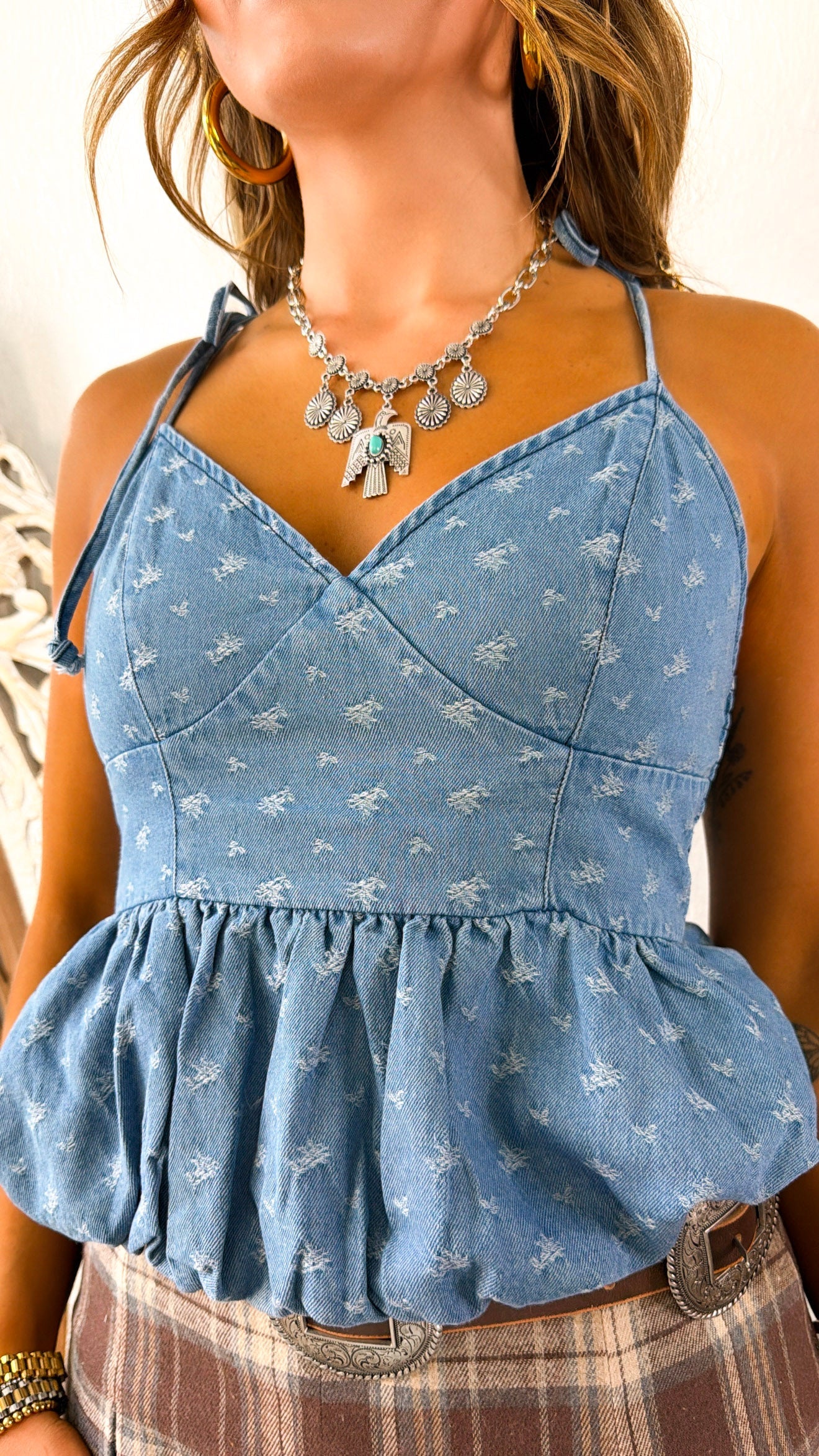Blue Ridge Bubble Tank, Denim