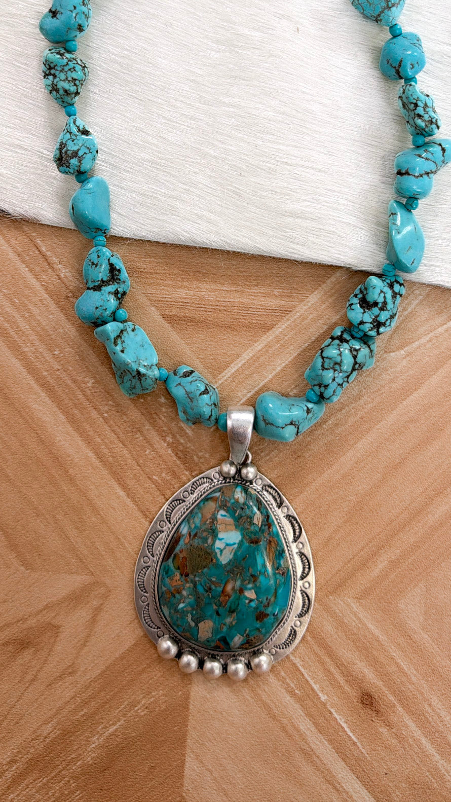 Gemstone Necklace, Turquoise