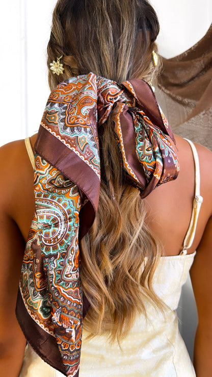 Dark Skies Bandana, Chocolate Multi