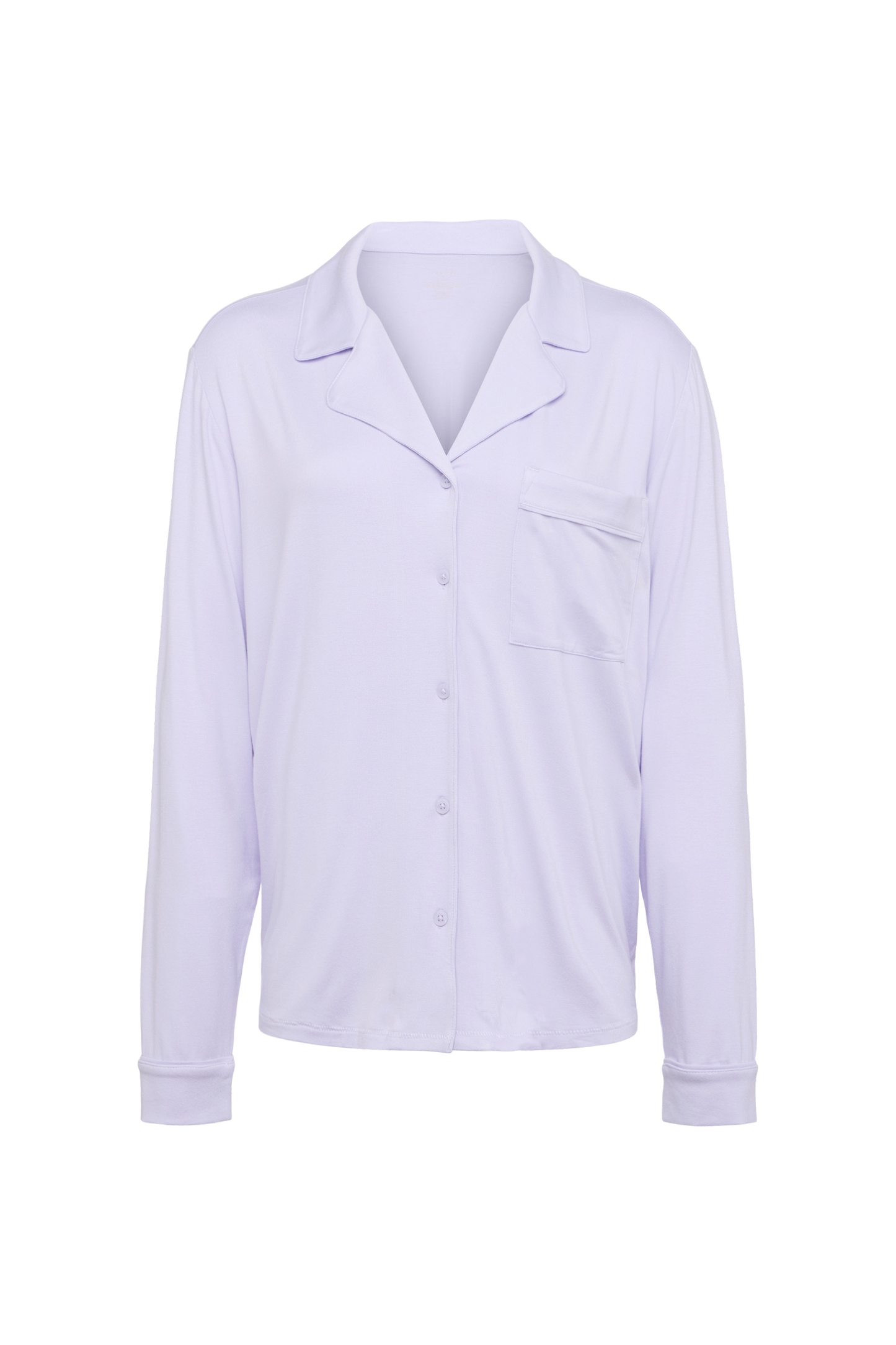 Long Sleeve Button-Up Pajama Shirt | Lilac