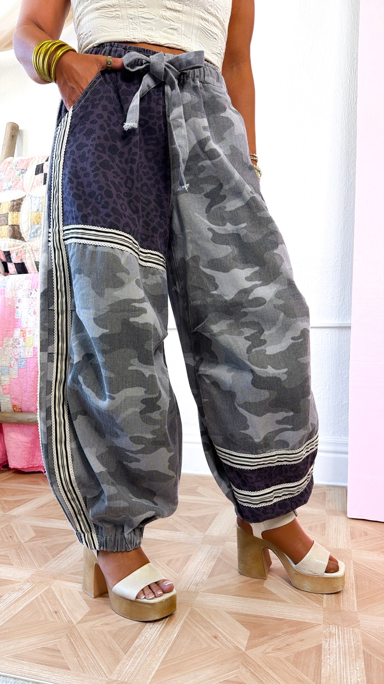 ECB Exclusive: Street Safari Joggers, Grey Camo