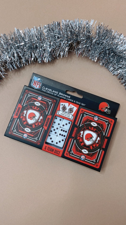 Cleveland Browns - 2-Pack Playing Cards & Dice Set