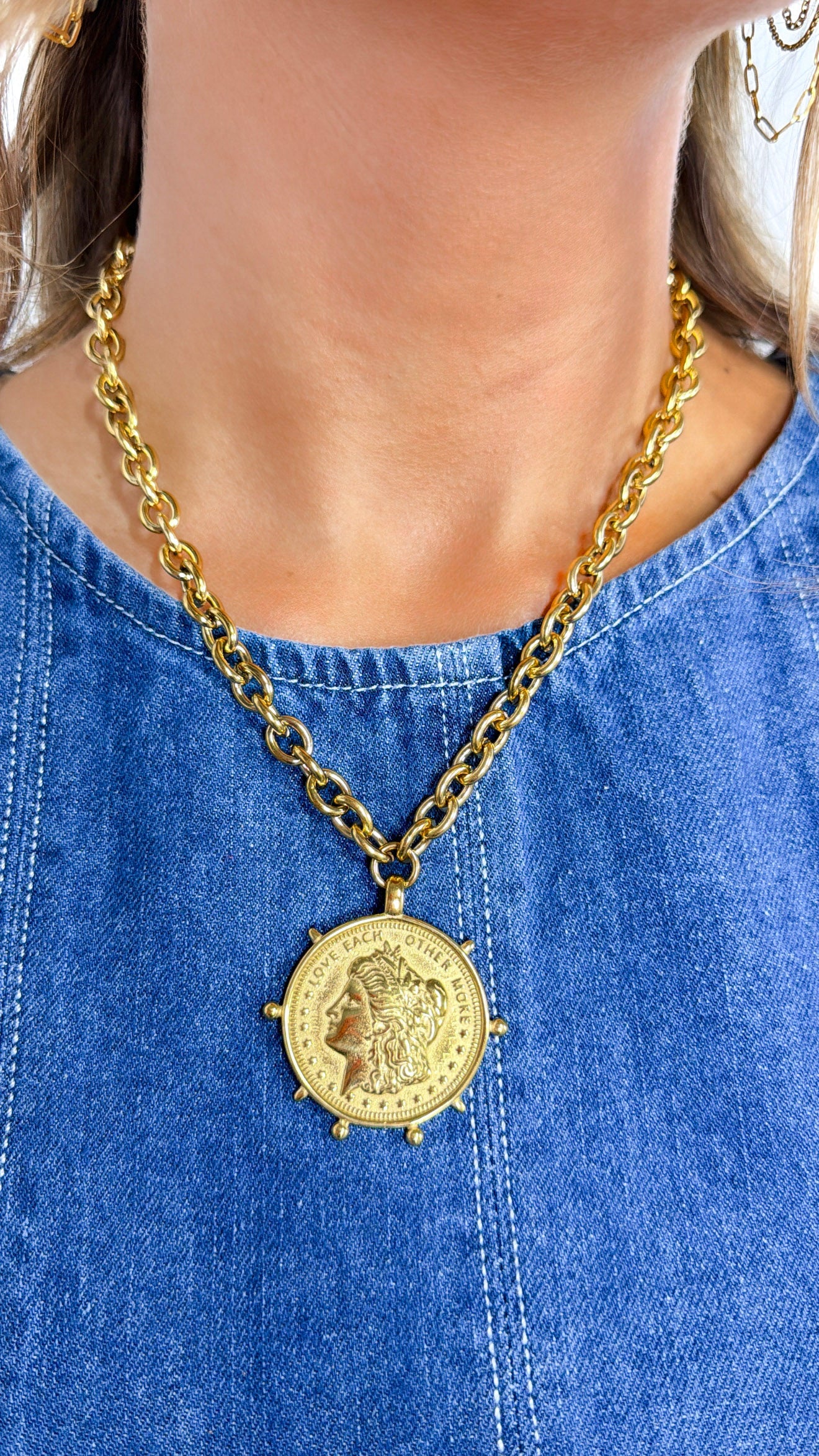 Gold Coin Necklace