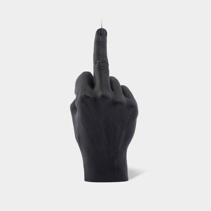 Hand Gesture Candle, Middle Finger Black