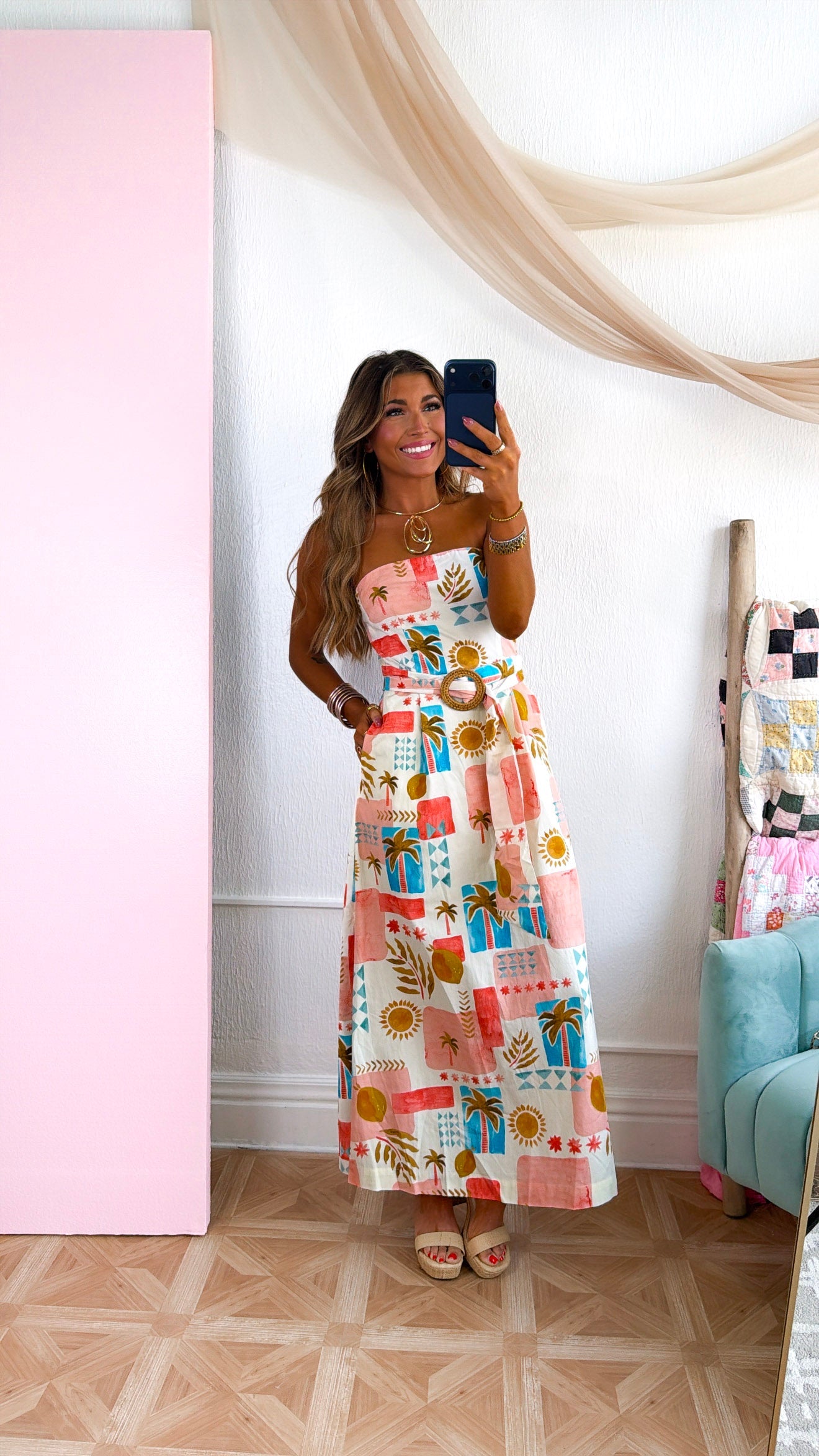 Island Breeze Midi Dress, Amalfi Coast