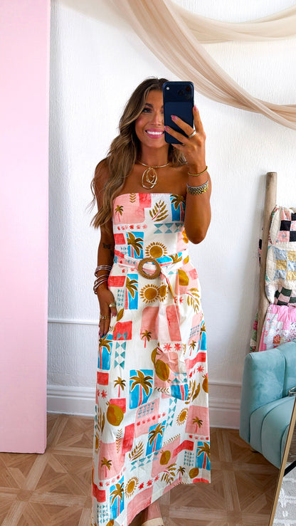 Island Breeze Midi Dress, Amalfi Coast