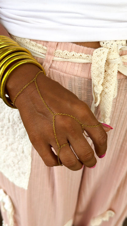 Double Hand Chain, Gold