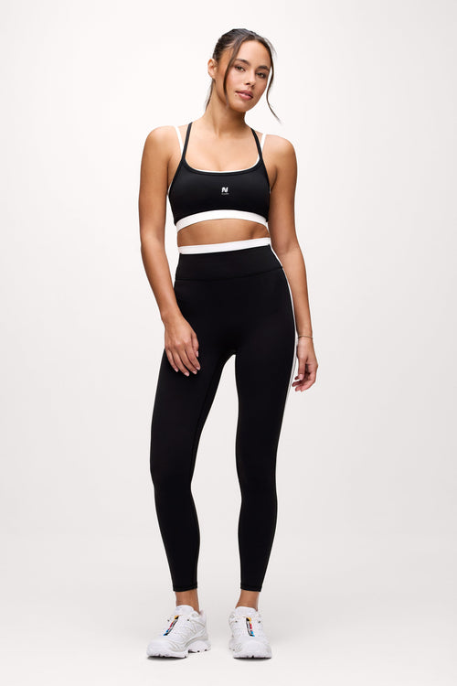 Motion Contrast Legging | Black