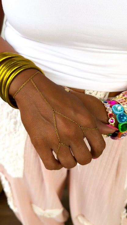 Double Hand Chain, Gold