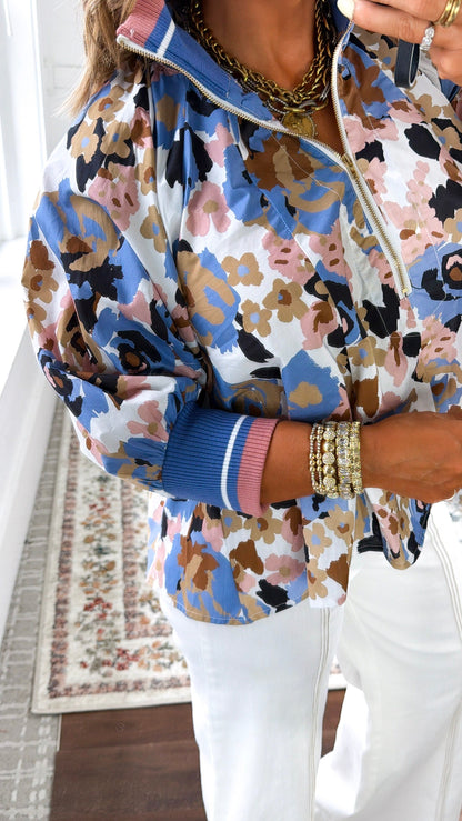 Floral Print Blouse, Retro Floral