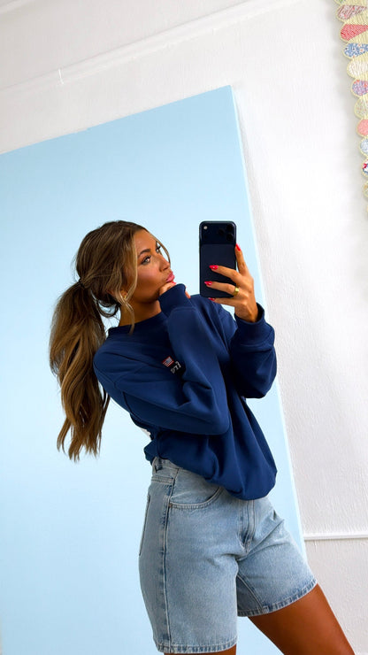 "Freedom" Crewneck, Navy