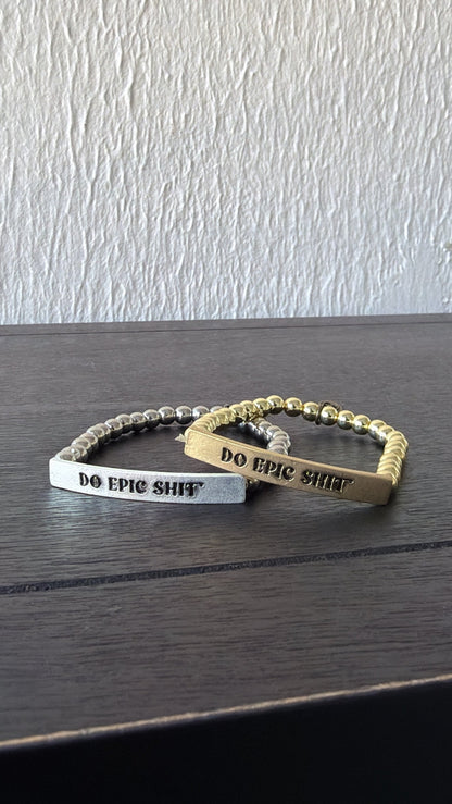 Epic Bracelet, Gold Bead