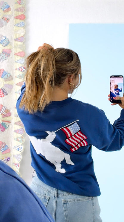 "Freedom" Crewneck, Navy