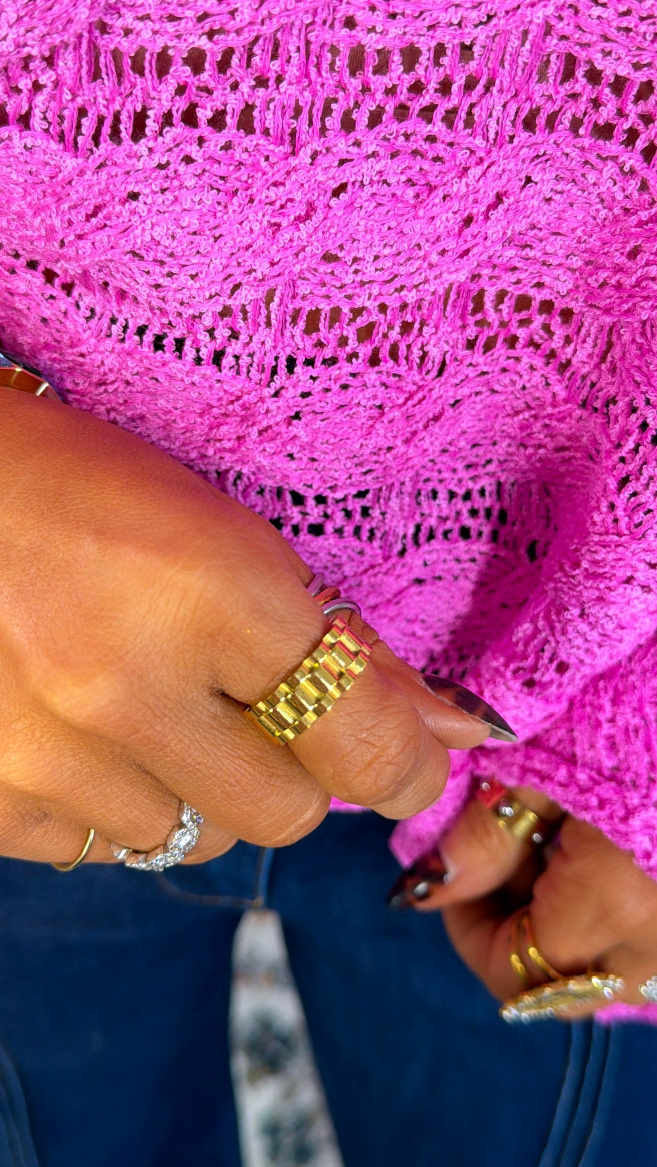 Gold Chain Ring, Gold
