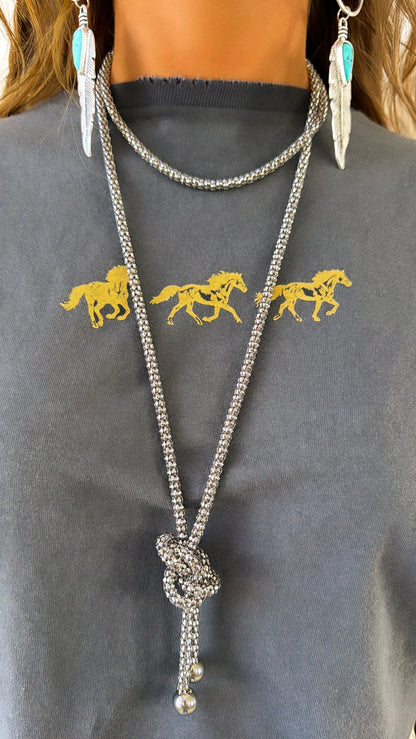 Alex Necklace, Silver
