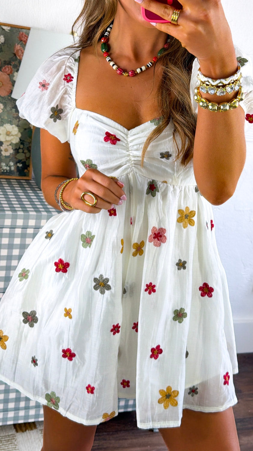Daisy Jo Romper, Cream Multi