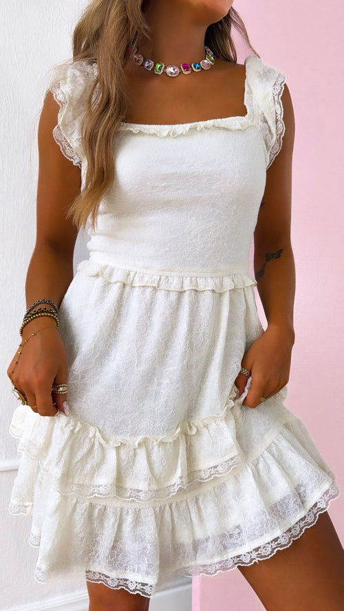 Daydreamer Midi Dress, Cream