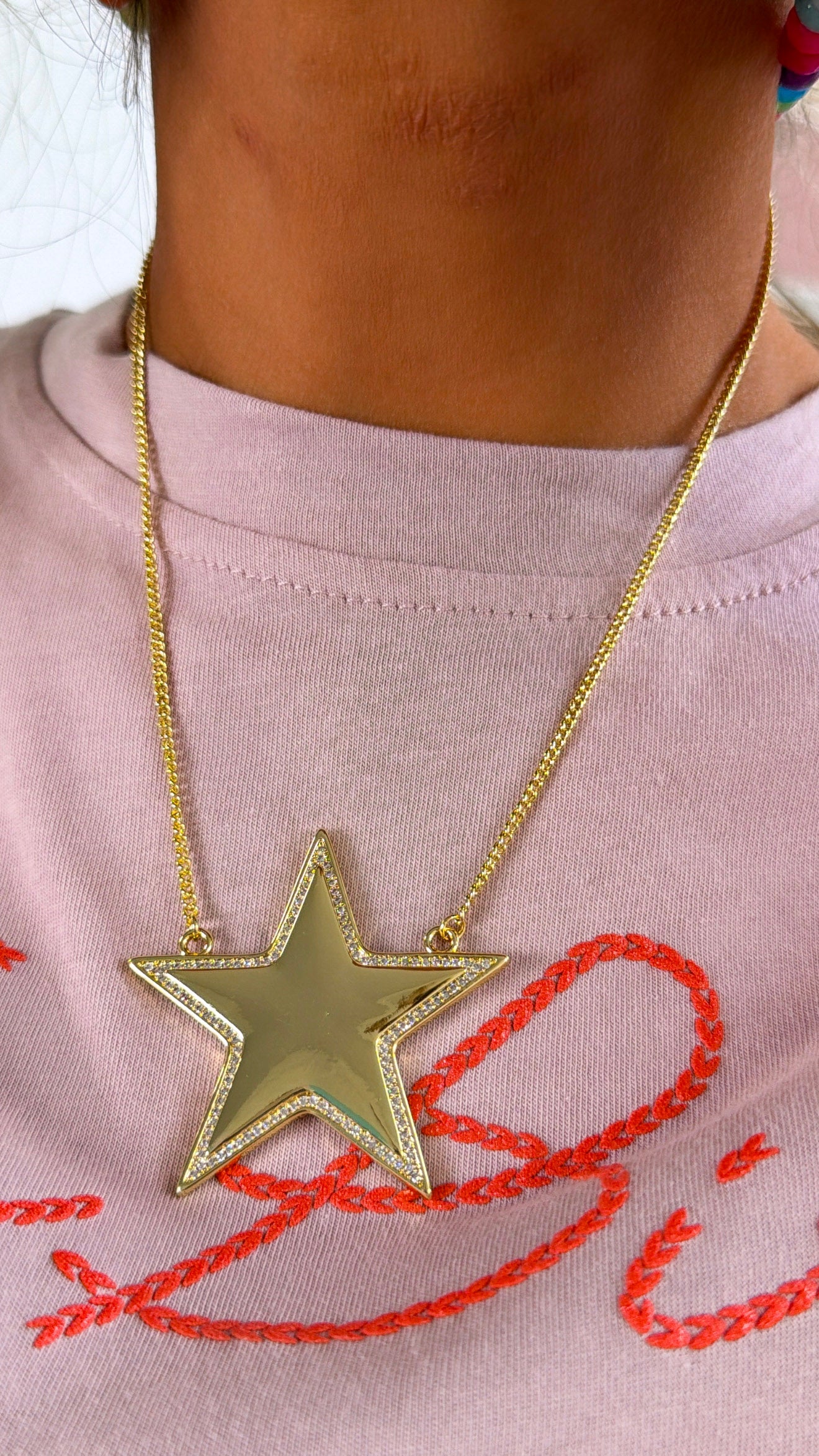 Big Star Necklace, Gold